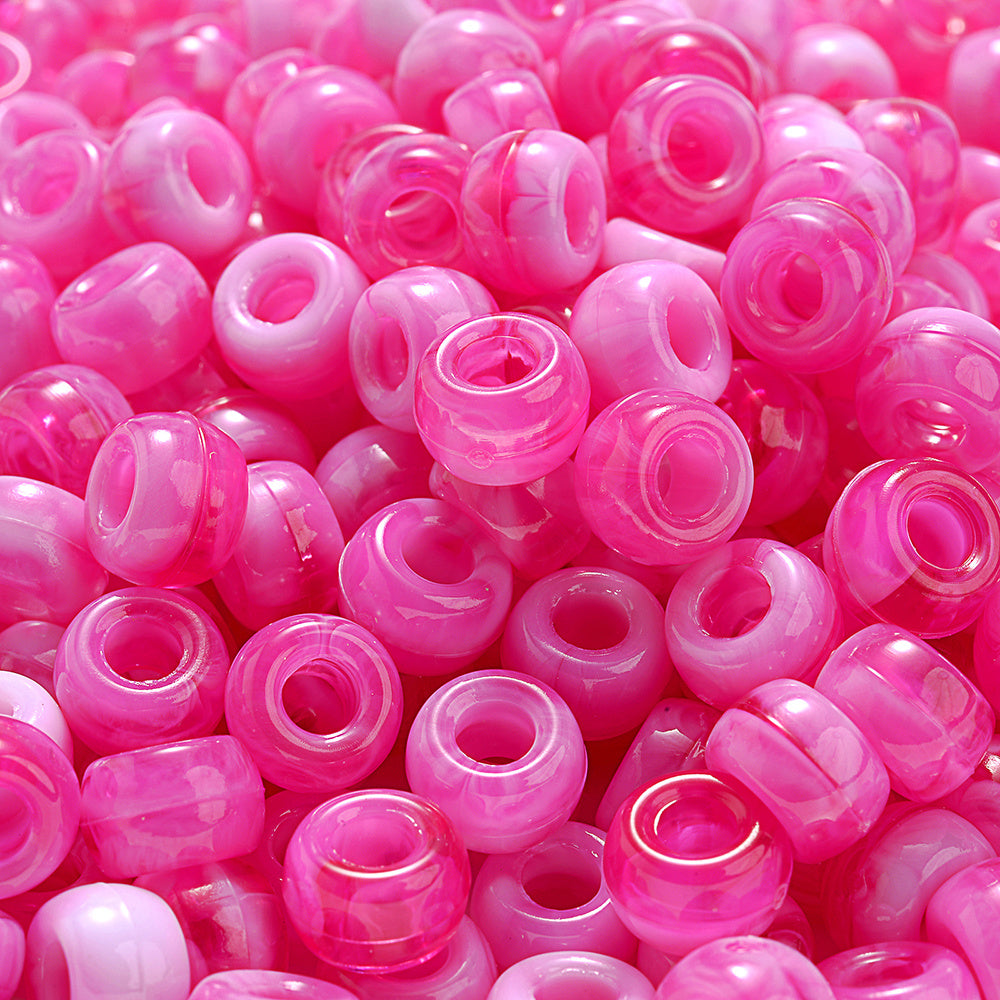 Crack Inside Multicolor Glass Round Beads