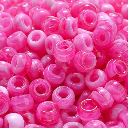 Crack Inside Multicolor Glass Round Beads