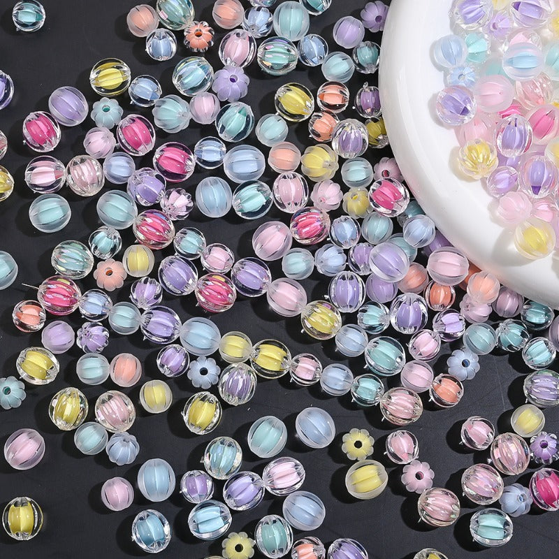 Acrylic Pumpkin Beads