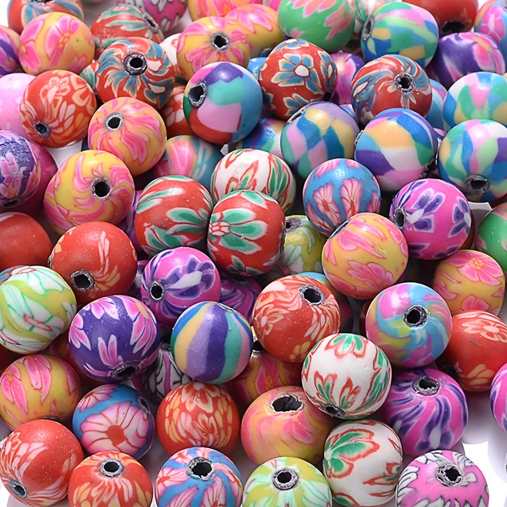 Brown Stripe Natural Wooden Round Spacer Beads