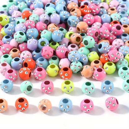 Mix Colorful Skull Acrylic Spacer Beads