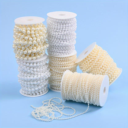Pearl-Shaped Acrylic Spacer Beads