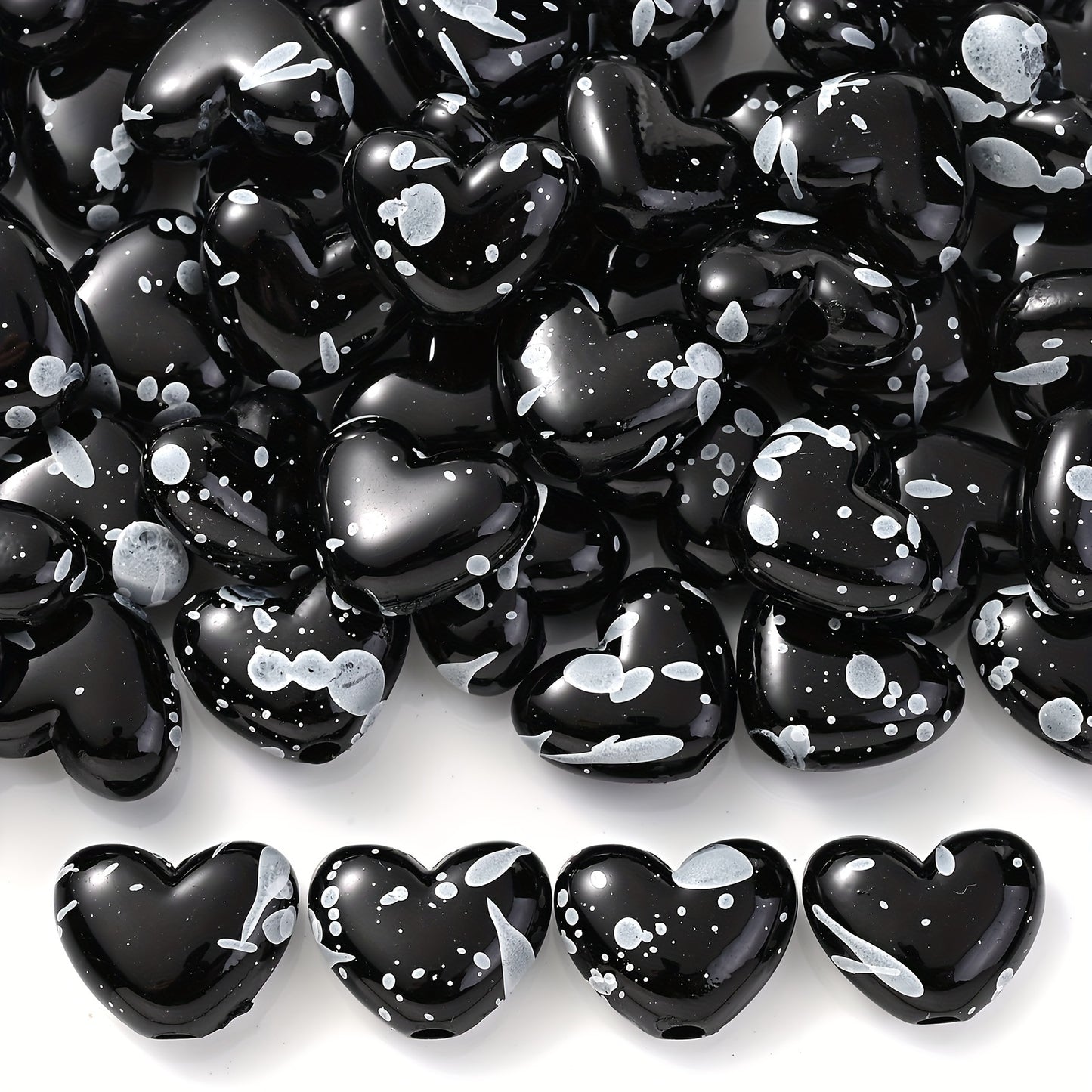 16mm Super Sparkle Glitter AB Mix Color Round Acrylic Beads