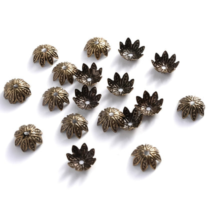 Hollow Flower End Bead Cap Torus Spacer Beads