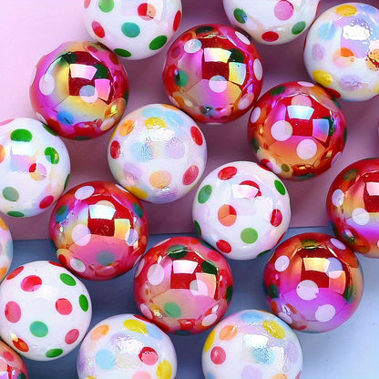 16mm Spotted Print UV Acrylic Beads