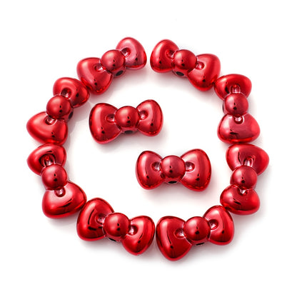 15x26mm Christmas Bowknot Spacer Beads