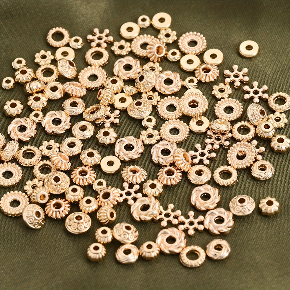 20pcs 4-8mm Alloy Spacer Beads