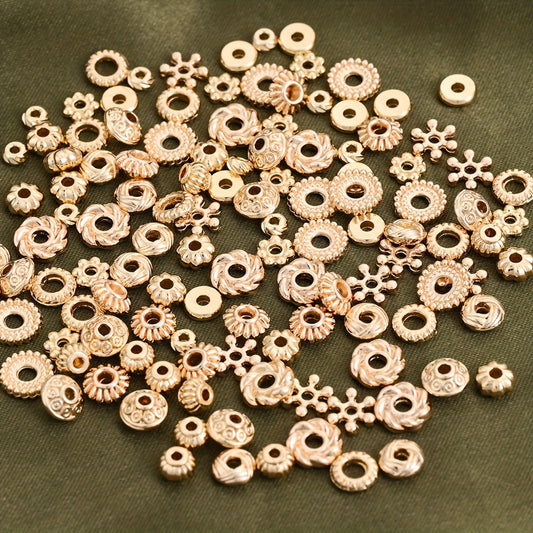 20pcs 4-8mm Alloy Spacer Beads