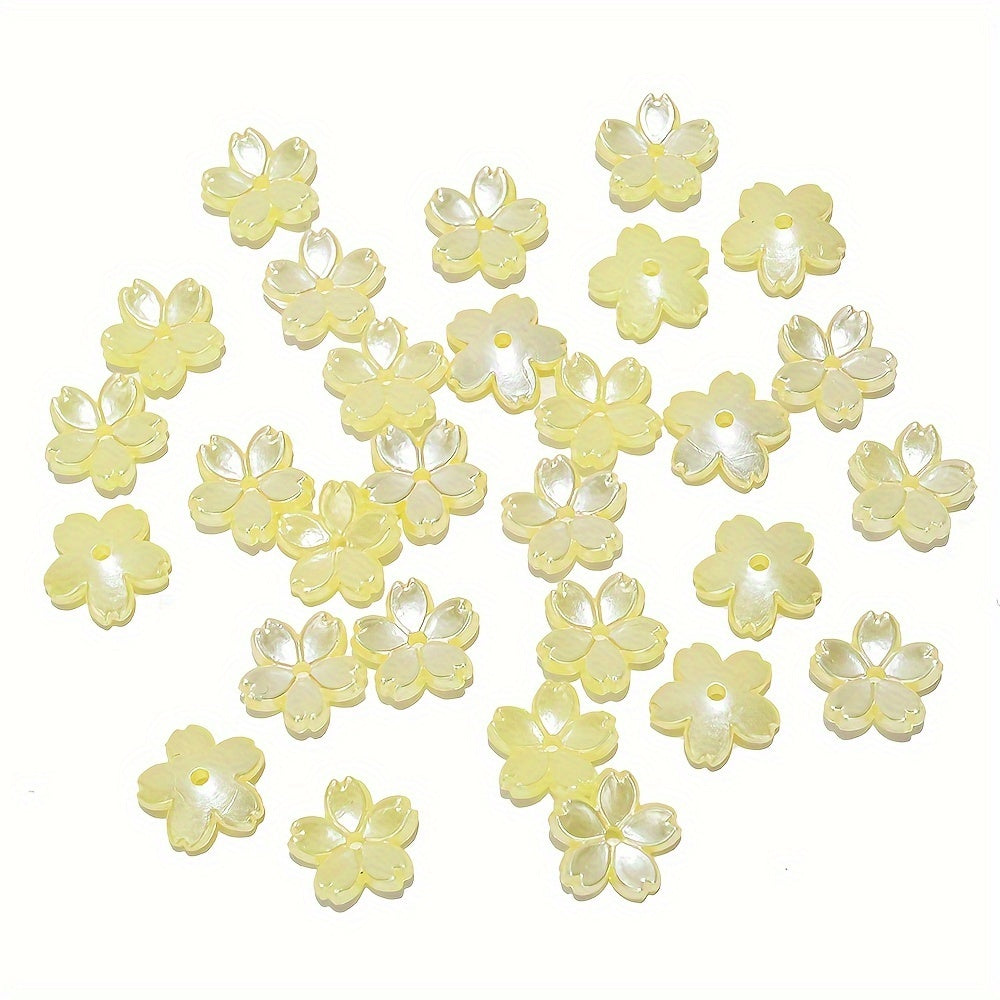 Pentagram Acrylic Round Spacer Beads