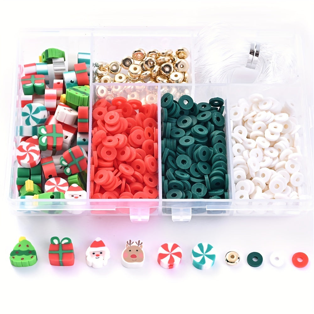Christmas Clay Beads Set