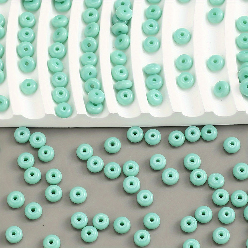 100pcs 3x6mm Glass Wheel Beads