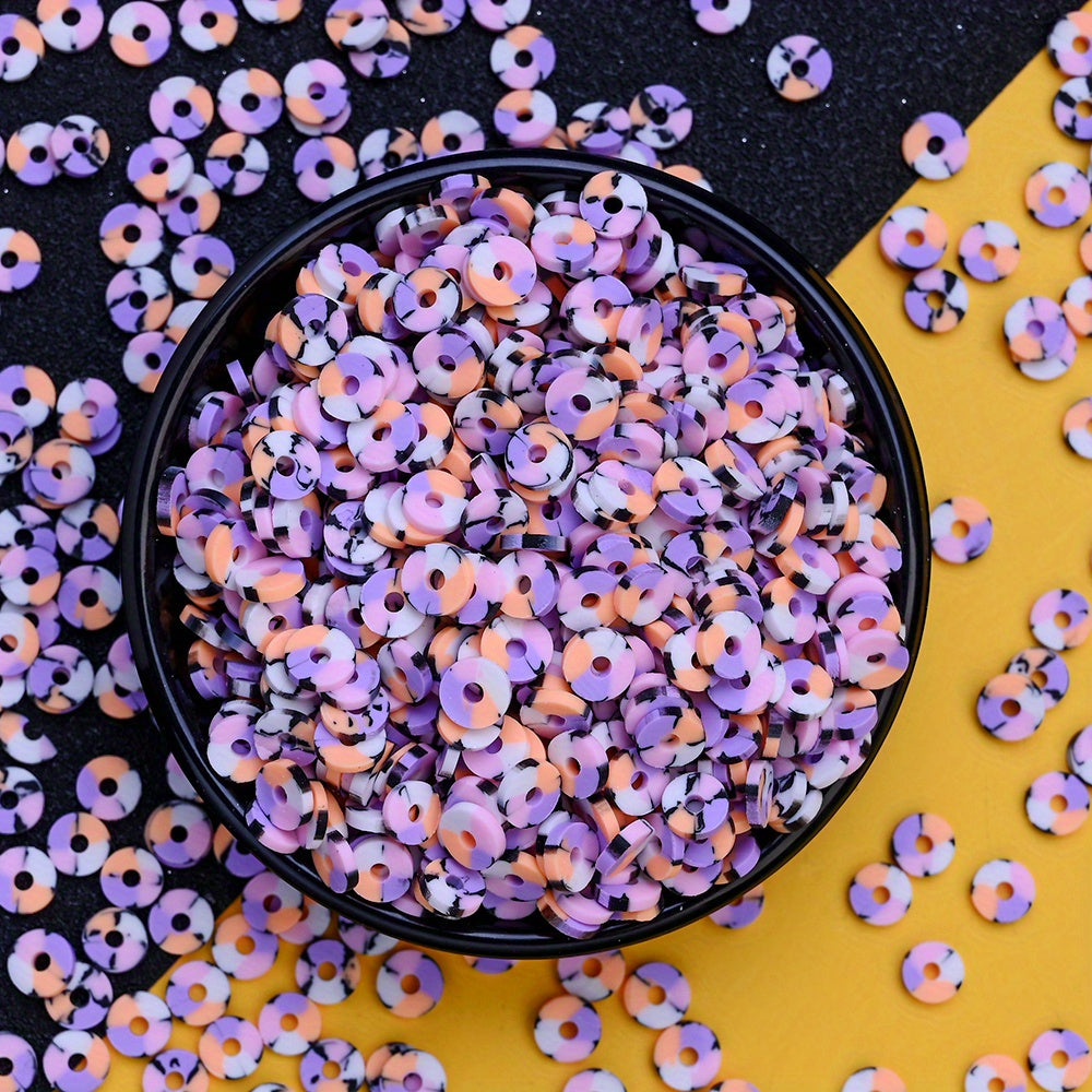 6mm Halloween Soft Clay Slice Beads