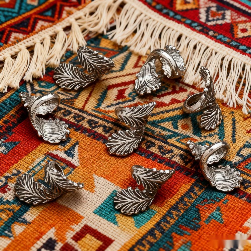 Vintage Double-Feather Angel Wing Beads