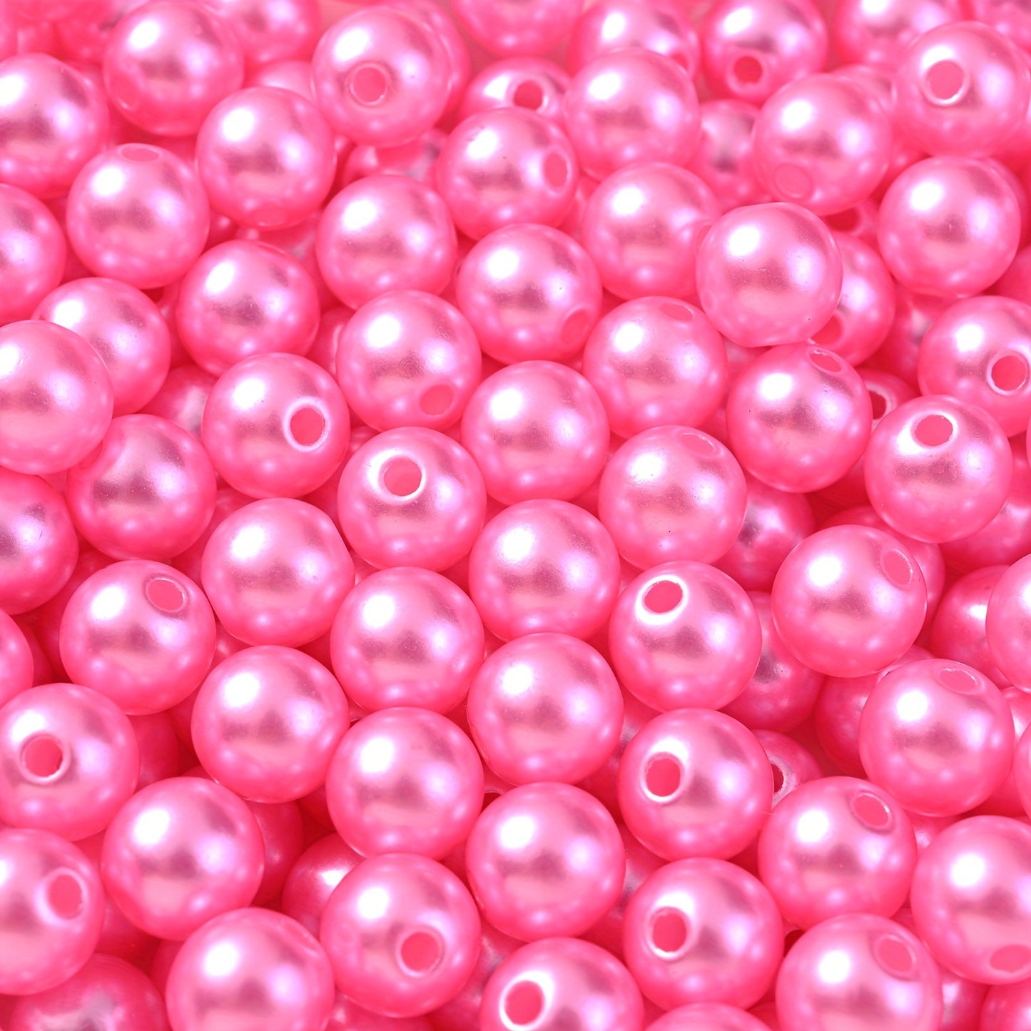 Multicolored Flat Geometric Acrylic Big Hole Beads