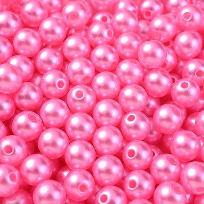 Multicolored Flat Geometric Acrylic Big Hole Beads