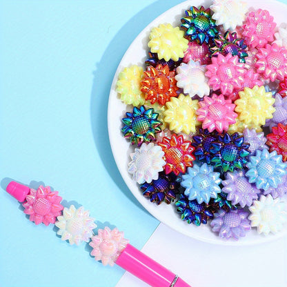 18x25mm AB Finish Acrylic Bow Beads