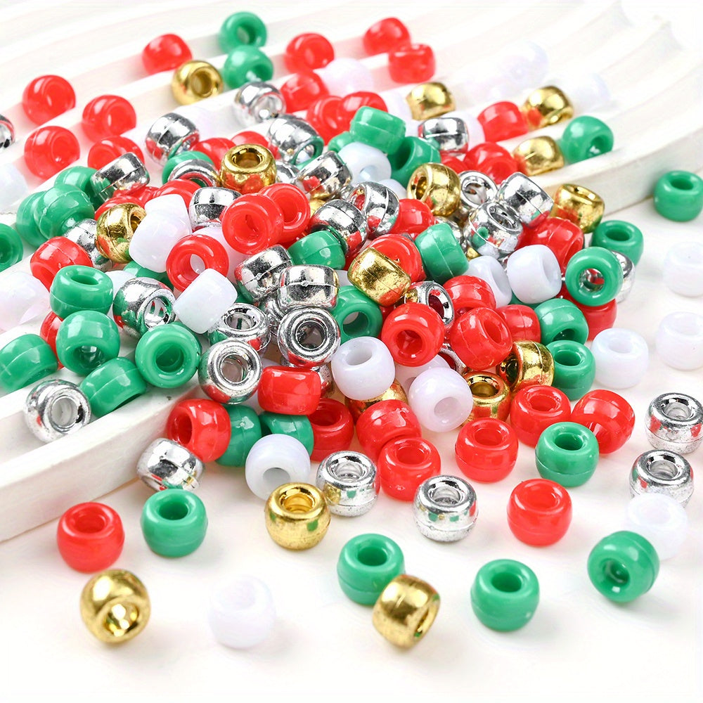 Christmas Color Mini Acrylic Spacer Beads