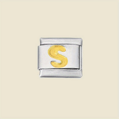 1pc 9x10mm A-Z Letter Link Module Bead