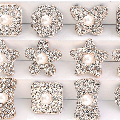 Splatter Pattern Acrylic Big Hole Round Beads