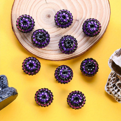 20mm Halloween Rhinestone Ball Beads