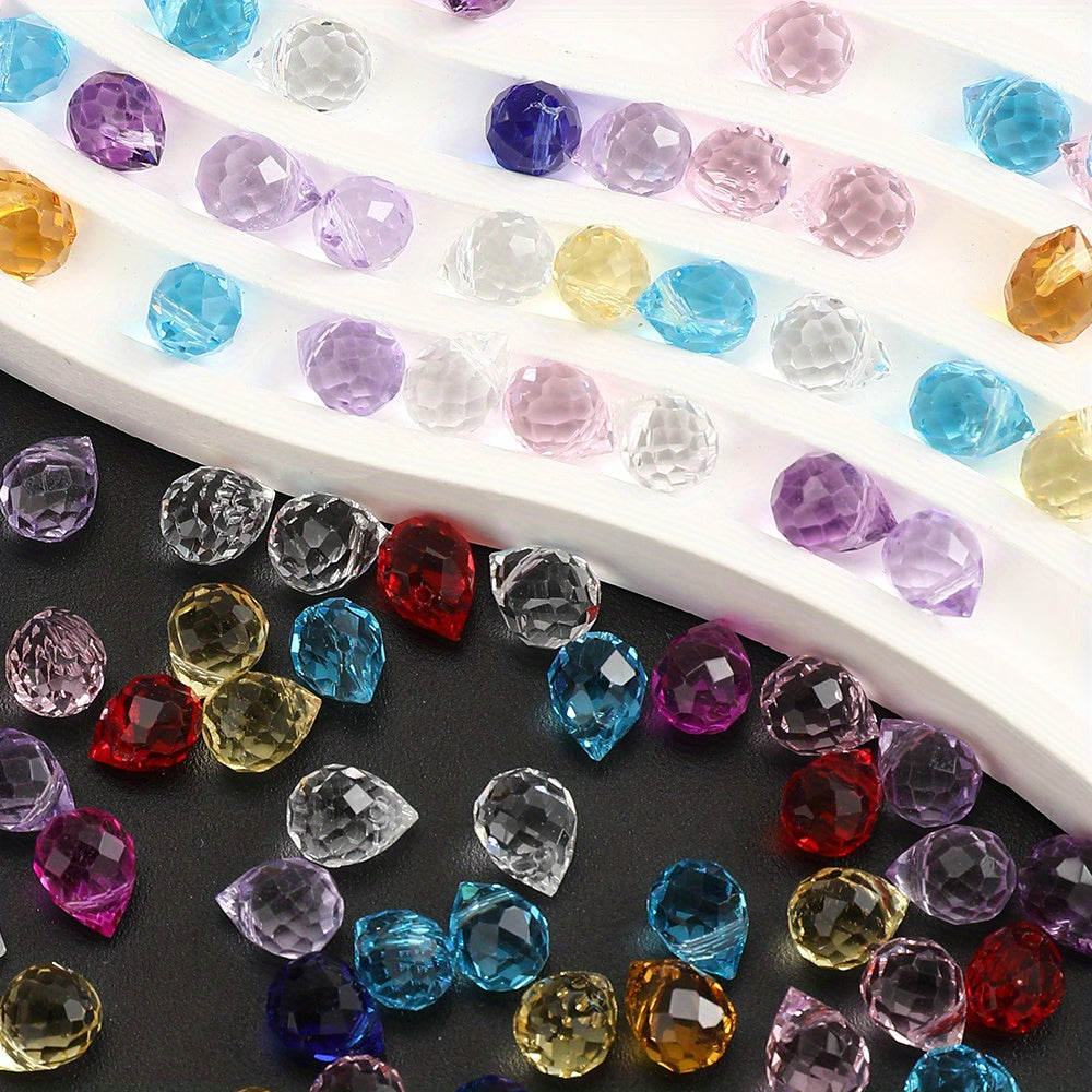 8x10mm Strawberry Water Drop Glass Beads