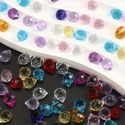 8x10mm Strawberry Water Drop Glass Beads