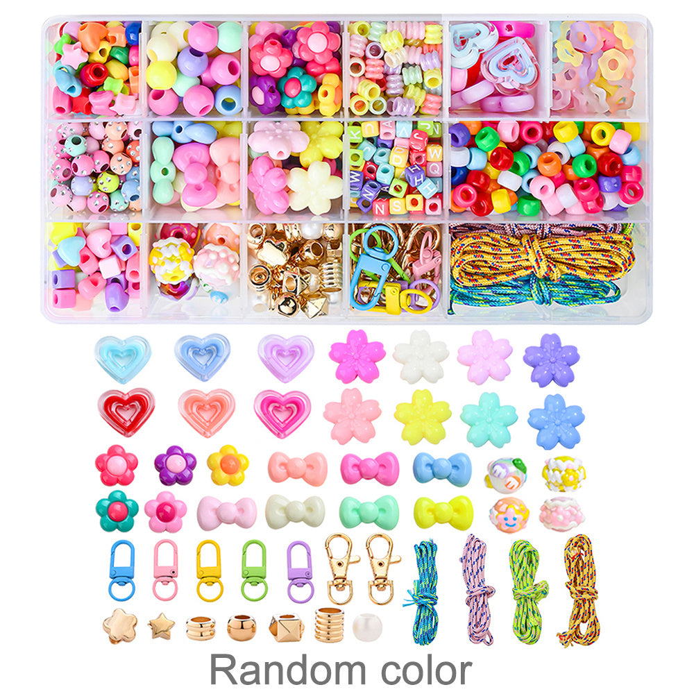 Colorful Acrylic Beaded Keychain Kit