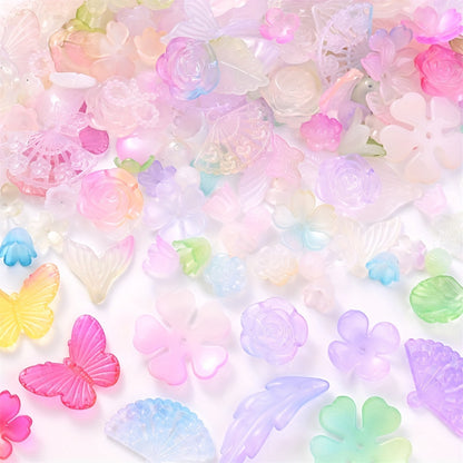 Multicolor Mix Style Pony Acrylic Beads