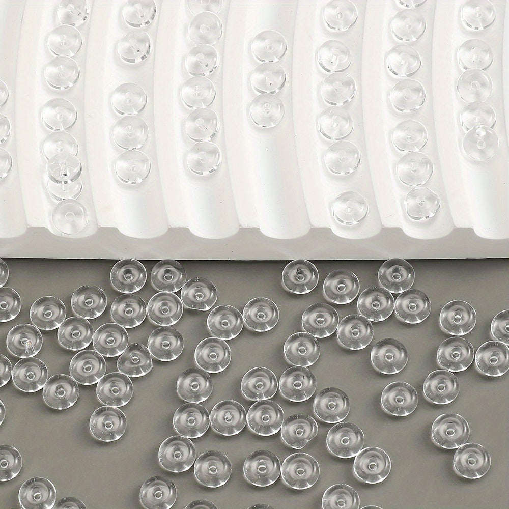 100pcs 3x6mm Glass Wheel Beads