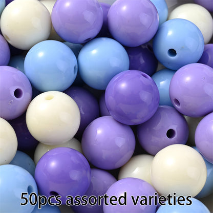 Colorful Acrylic Round Spacer Beads