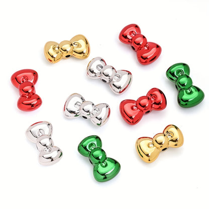 15x26mm Christmas Bowknot Spacer Beads