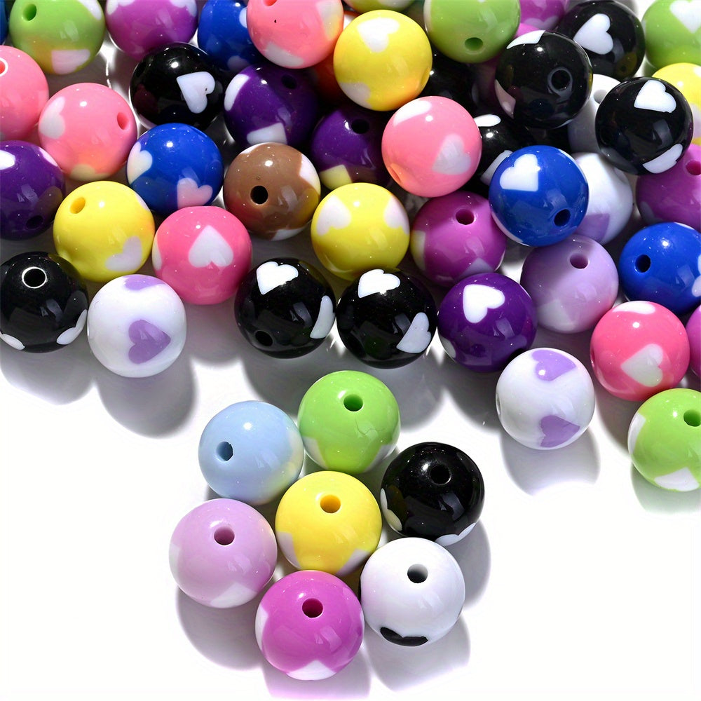 10pcs 16mm Valentine’s Day Love Acrylic Beads