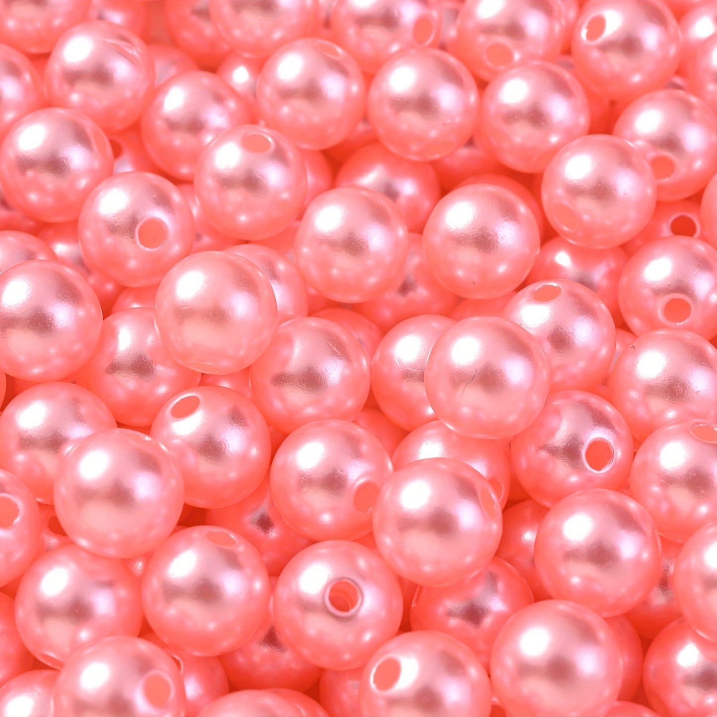 Multicolored Flat Geometric Acrylic Big Hole Beads