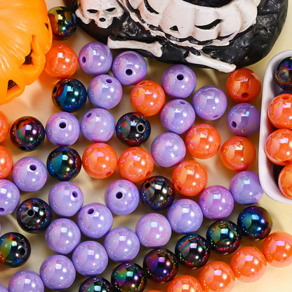14mm Halloween Acrylic Round Spacer Beads