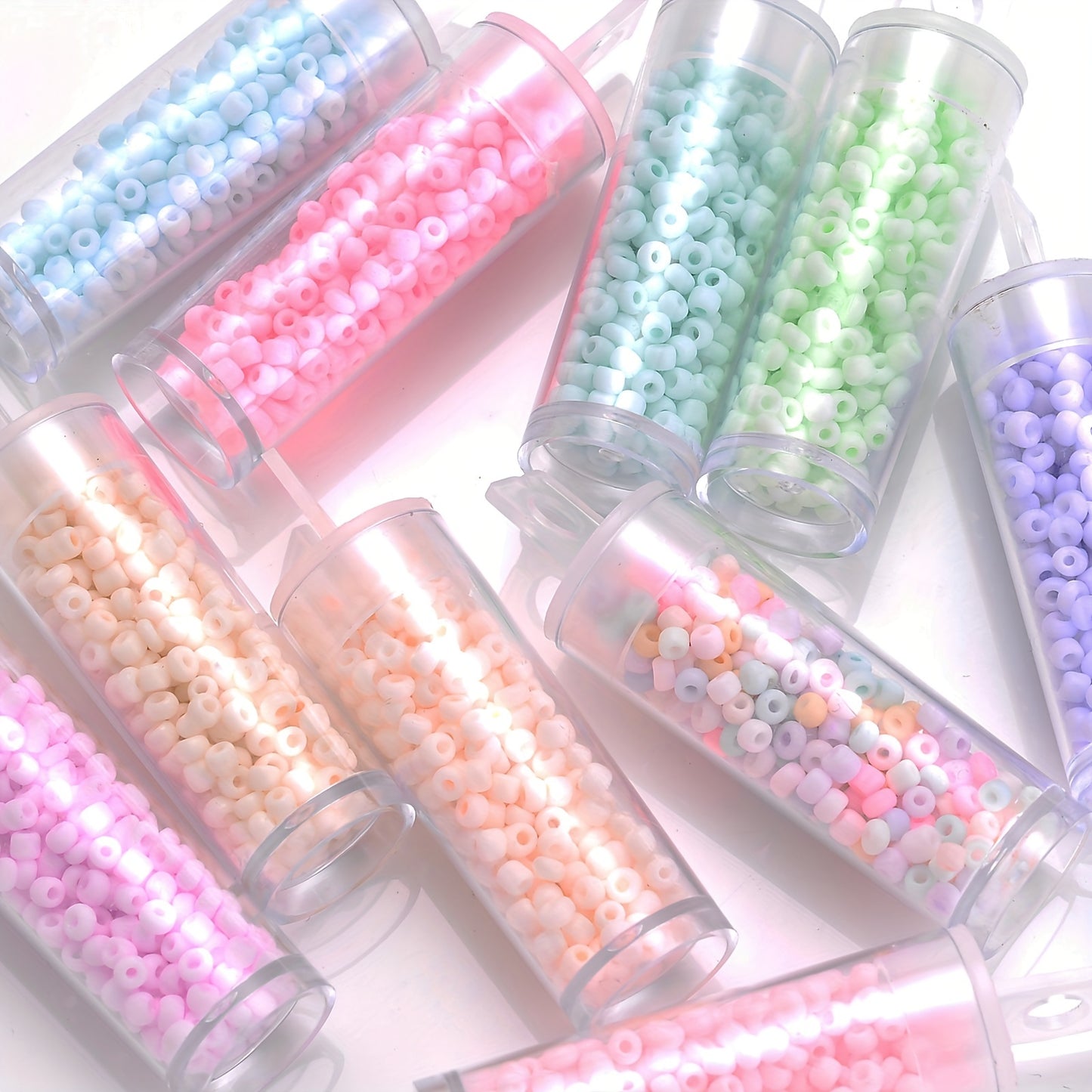 Faceted Waterdrop Acrylic Spacer Beads