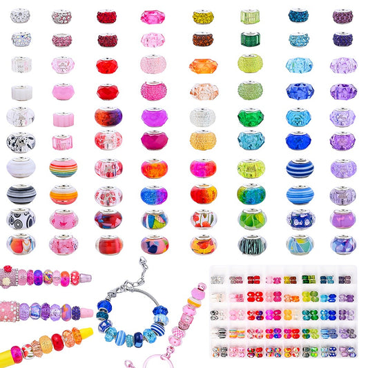 160/240pcs Large Hole Resin European Bead Kit