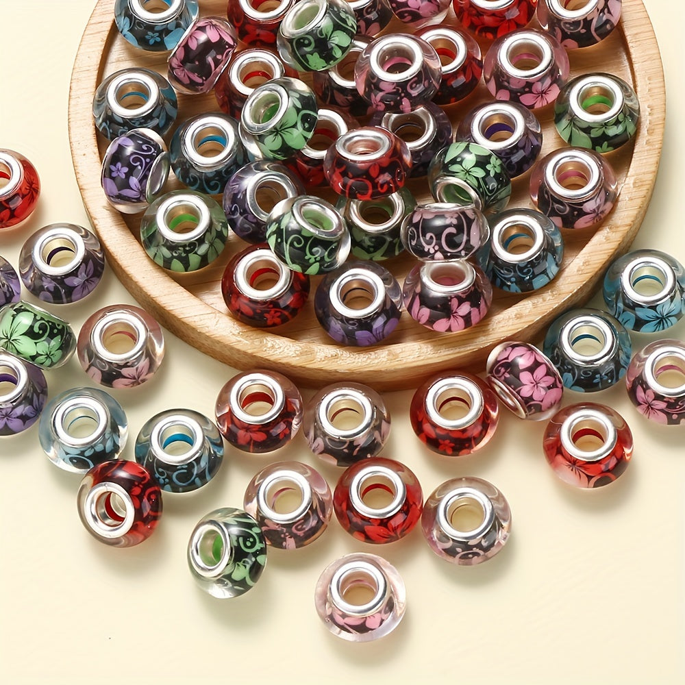 Gradient Watercolor Halo Acrylic Round Beads