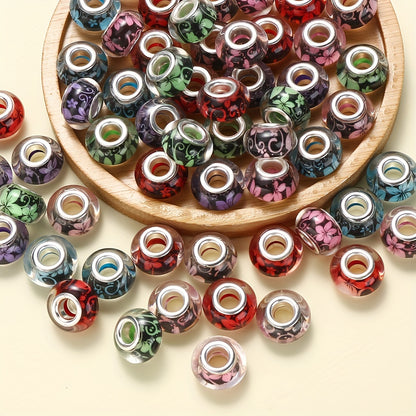 Gradient Watercolor Halo Acrylic Round Beads