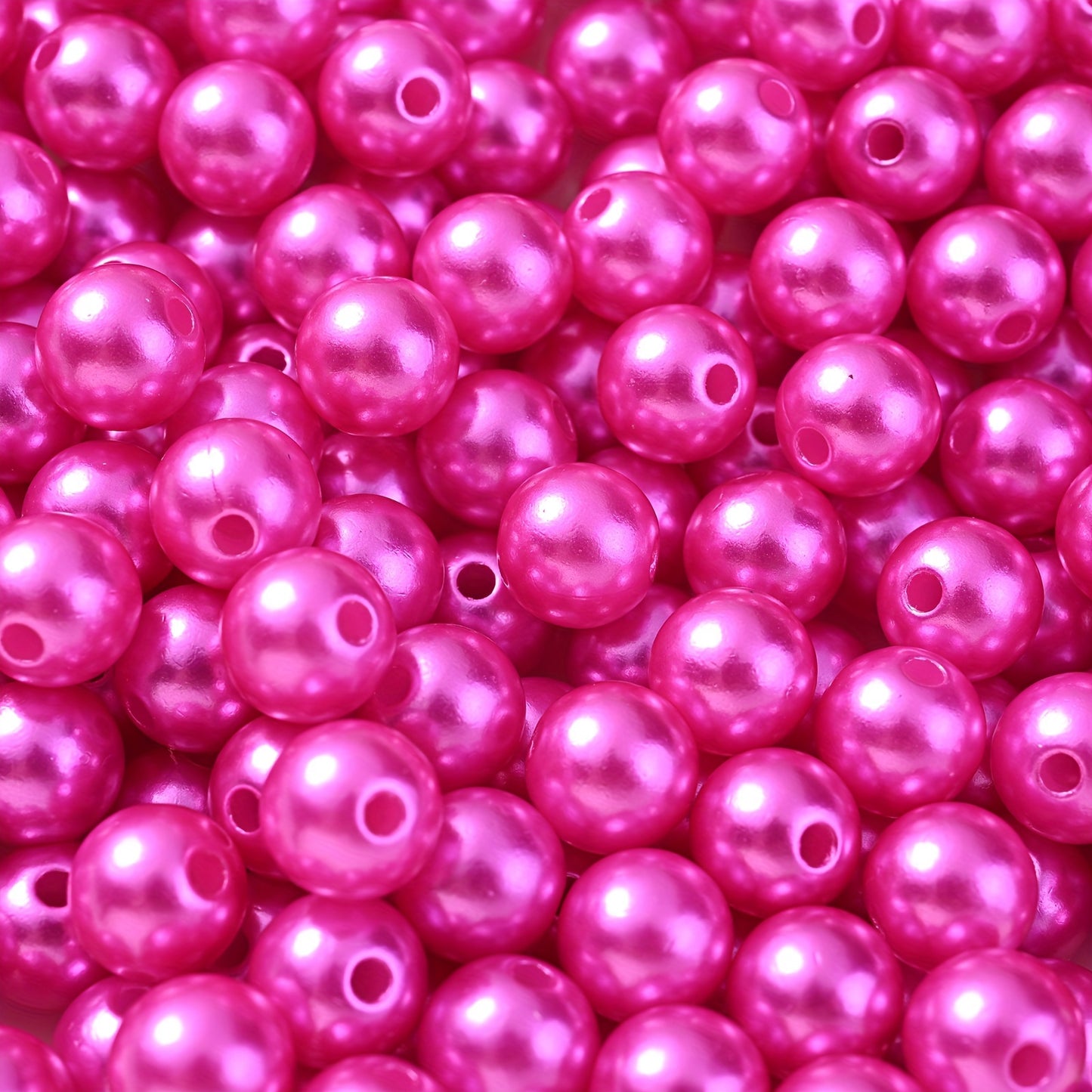 Multicolored Flat Geometric Acrylic Big Hole Beads