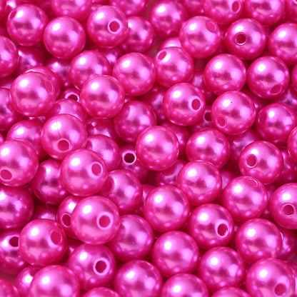 Multicolored Flat Geometric Acrylic Big Hole Beads