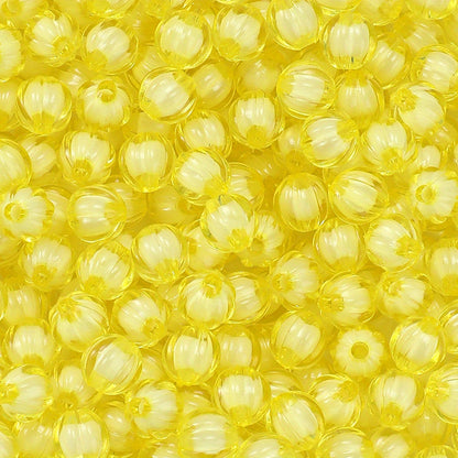 8/10mm Acrylic Pumpkin Beads