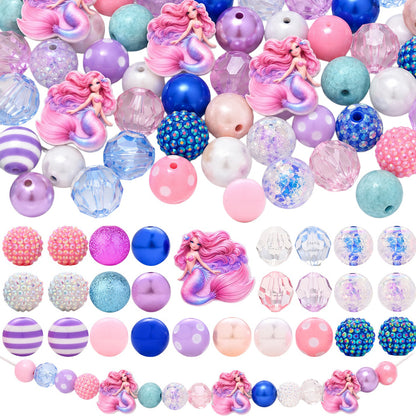 Pastel Mixed Bead & Charm Set