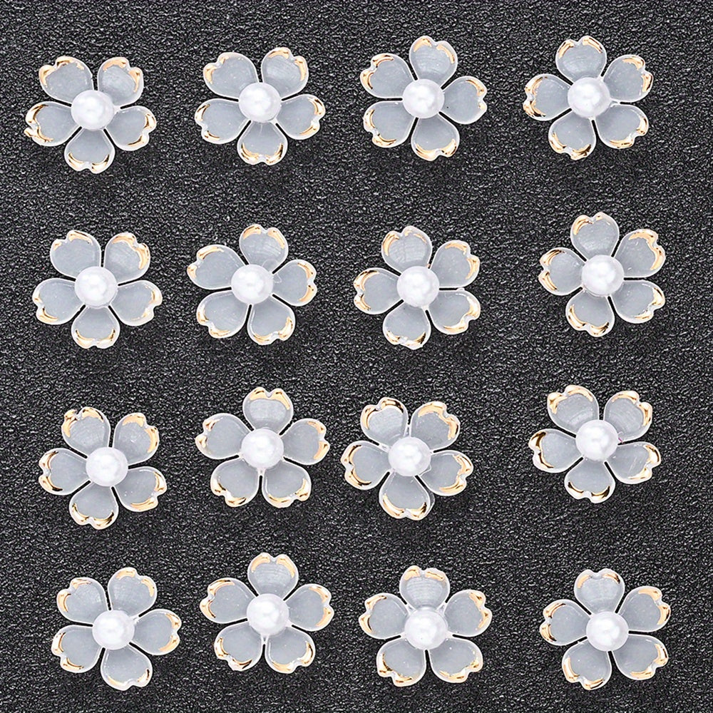 15mm Translucent Flower Acrylic Beads