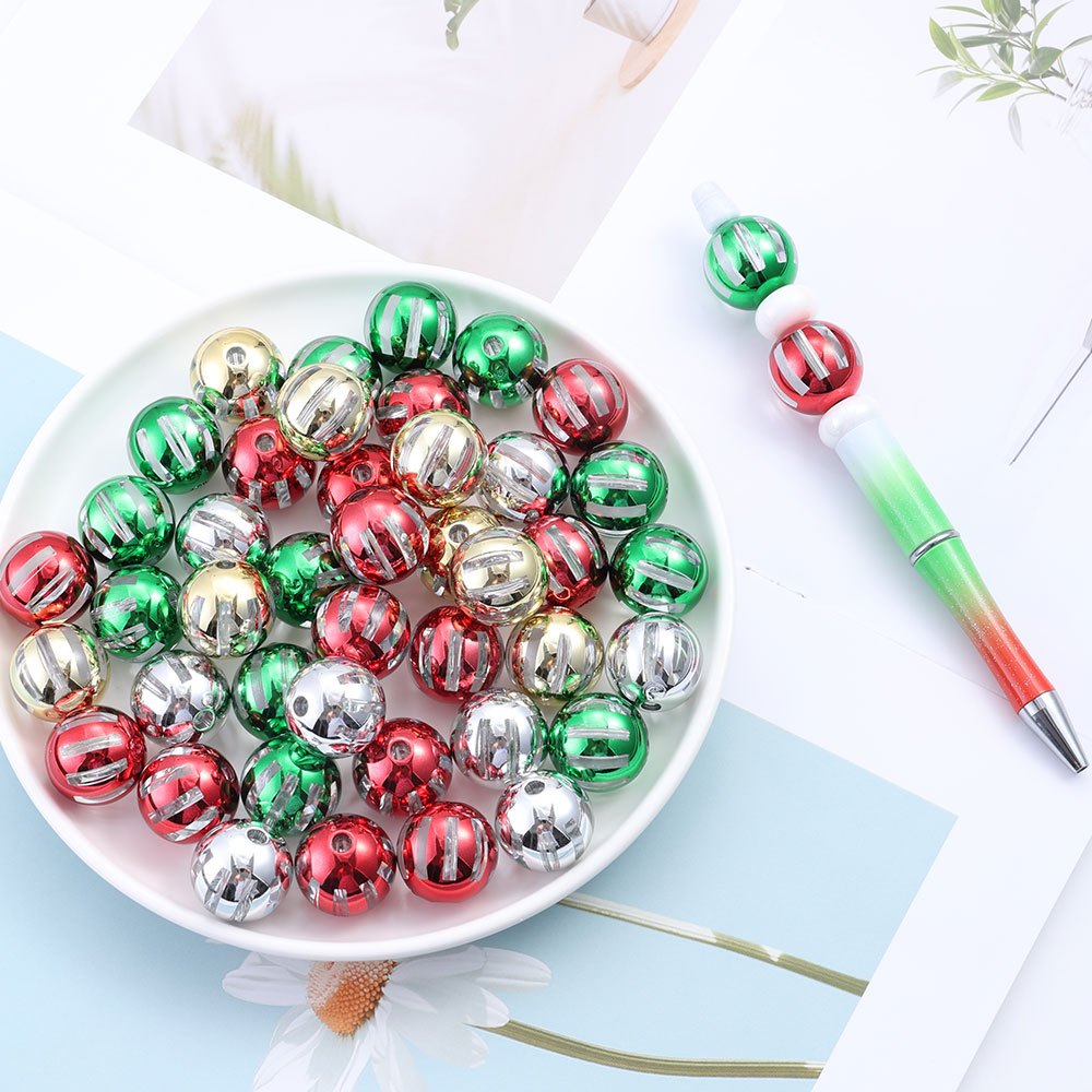 Colorful Imitation Pearl Acrylic Round Spacer Beads