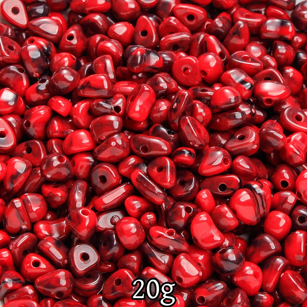 20g 4-9mm Two Tone Irregular Gradient Beads
