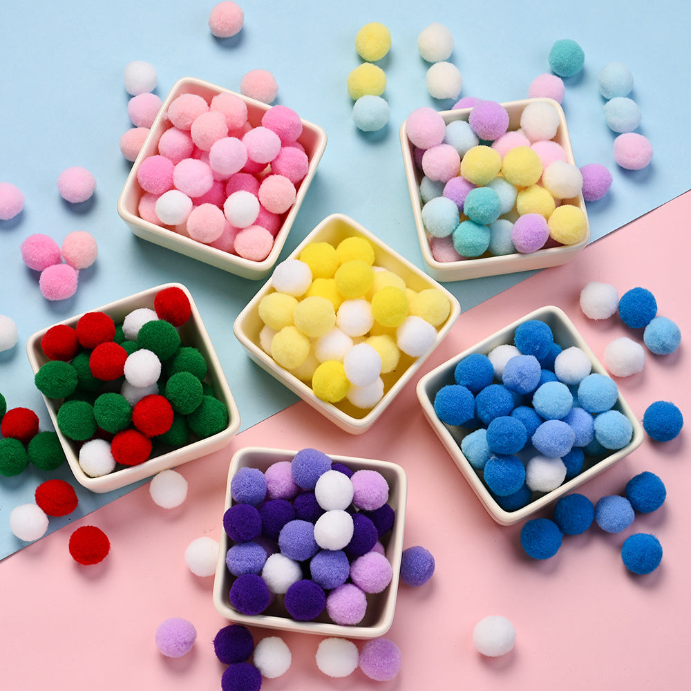 Soft Fluffy Pompom Beads