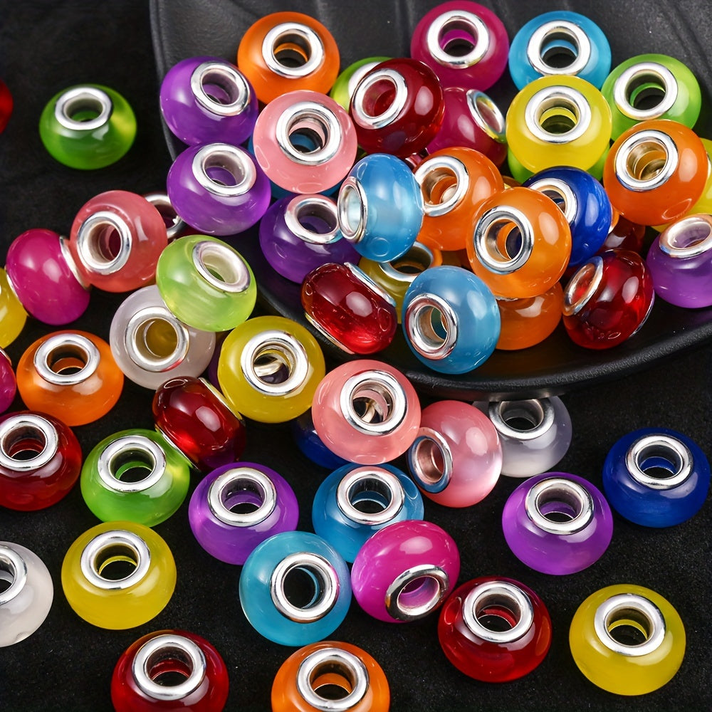 16mm AB Bright Color Round Crack Resin Beads