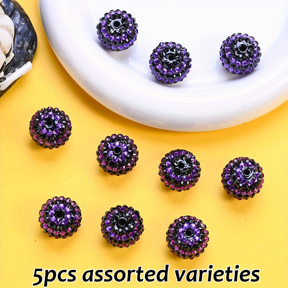 20mm Halloween Rhinestone Ball Beads