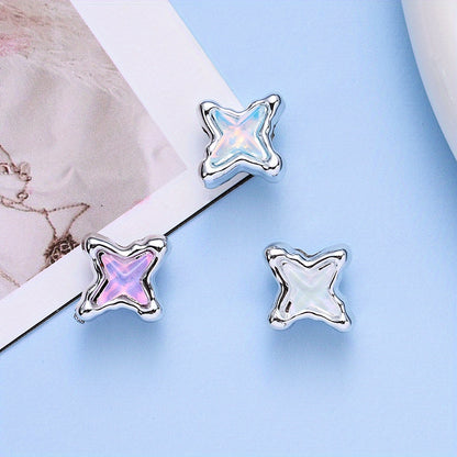 11.7x11.7mm Four-Pointed Star Beads