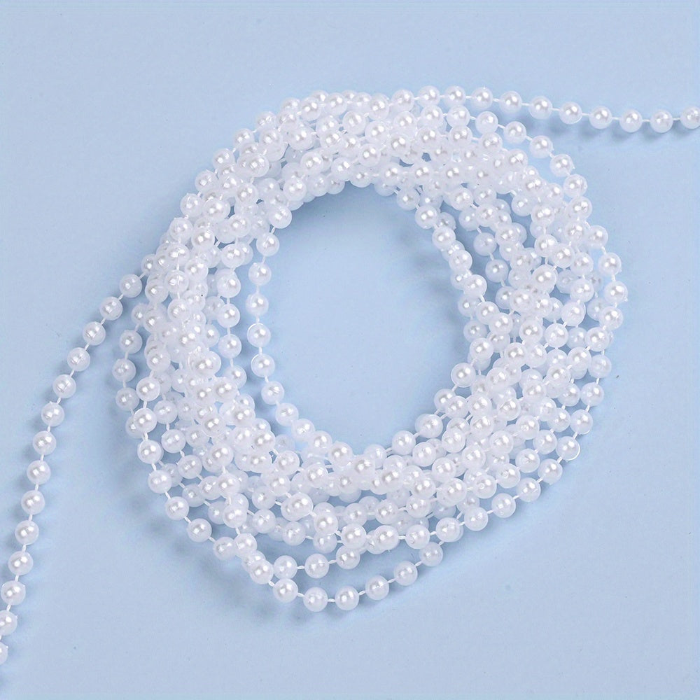 Pearl-Shaped Acrylic Spacer Beads